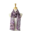 women cashmere feel printed acrylic and silk fashion winter head scarf and shawl