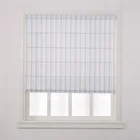 Fashion keep privacy printed blue stripe into custom roman cafe blinds