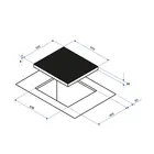 Burner Cooktop New Product Launch 60cm 4 Burner Induction Ceramic Hybrid Cooktop