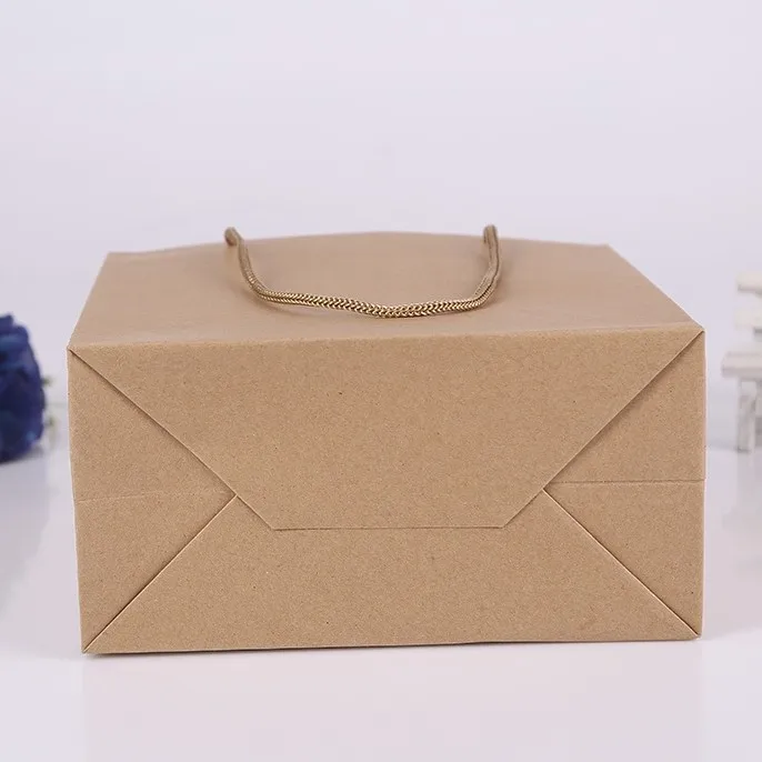 kraft paper portable gift bag food packaging bag printing custom