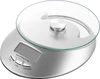 plastic 5KG/1G LCD display food digital kitchen scale with clock function