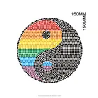 wholesale and custom design or text bling crystal rhinestone heat transfer