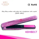 Professional wireless high quality hair straightener USB chargeable hair straightener curling iron