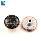Painting Jeans Jeans Metal Button Painting Black Color 18mm Copper Custom Logo Design Metal Jeans Button For Coat
