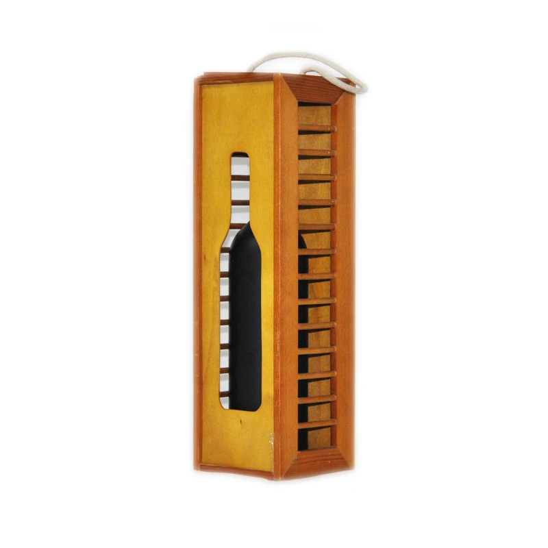 custom gift single whisky wine bottle wooden packing box sliding