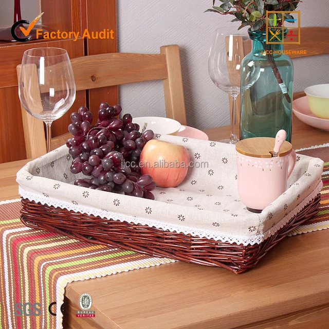 design household rattan bread basket storage basket for fruit