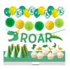 2019 new arrival party supplies jungle dinosaur roar banner party hat kids dinosaur birthday party decorations