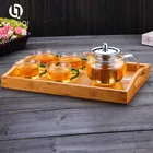 borosilicate teapot glass tea set with 4pcs glass cup.