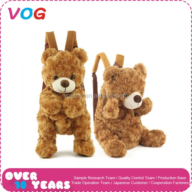 school backpack soft birthday gift teddy bear bag for child kids