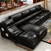 Free shipping massage leather sofa chaise