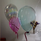 party decoration blown led glowing glass balloon with copper wire string lights
