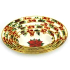 Factory price lap plastic tray Christmas dinnerware sets