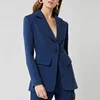 2019 New Ladies Blazer Designs Women Slim Fit Casual Office Blazer of Navy color