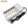Mansheng 6 slot intelligent rapid rechargeable 1.2v aa aaa Nimh Nicd battery charger