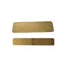 custom engraved anodized gold stainless steel logo plates stickers cheap laser stainless steel 3m adhesive label tags logo