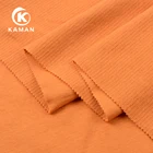 Fancy style bulk wholesale ripple strip air layer spandex polyester sports cotton fabric