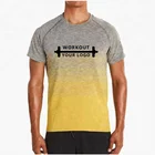 Man soft cotton short sleeve sports yoga t shirt