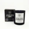 High Quality Luxury Decorative 8oz Frosted Black Glass Scented Perfume Candle