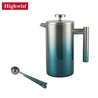 34OZ Stainless Steel Double Wall Portable Maker French Press Coffee Press