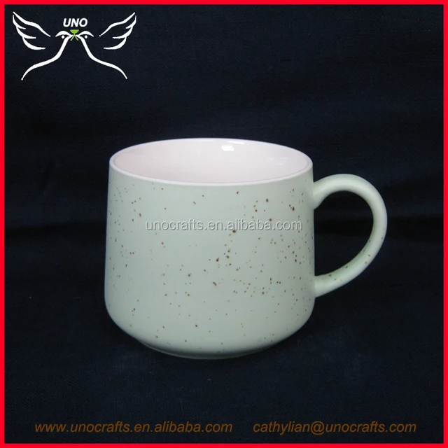 high quality ceramic mug with dots white porcelain cups for