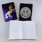 2019 New Fashion Smile Bling Notebook Shining Paper Sequin Notebook