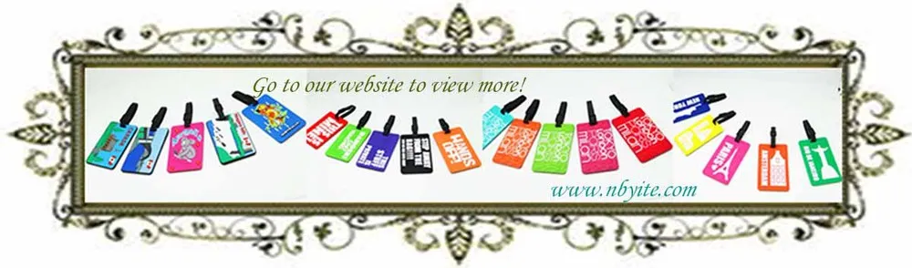 Traveling hard pvc bag tag