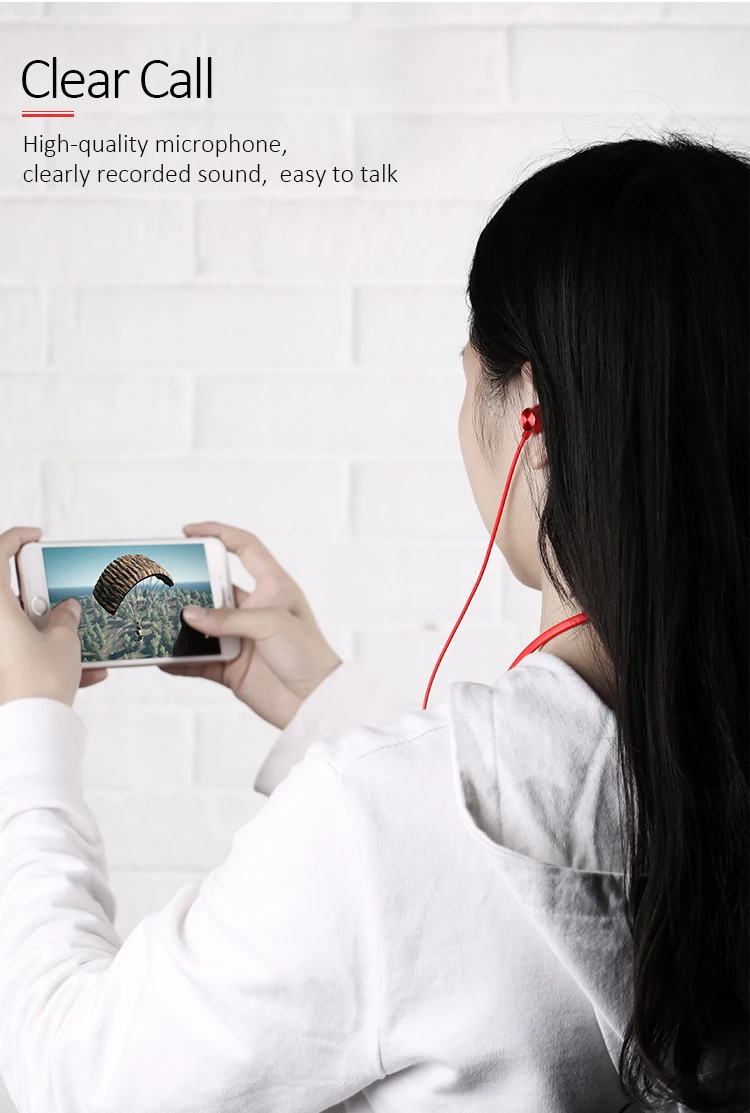 USAMS US-YD001 V4.2 Portable Handfree For Mobile Earbuds Wireless Sports Headphone - ANKUX.COM