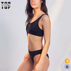 Guangzhou sexy mature swimwear woman bikini with shoulder straps