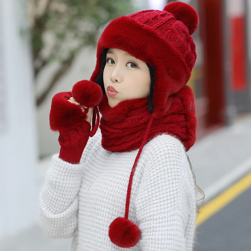 Winter women hat set