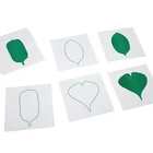fast delivery children learning toys montessori leaf cards for Botany Leaf Cabinet
