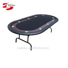 10 person Alibaba luxury premium casino texas hold'em game poker table for sale
