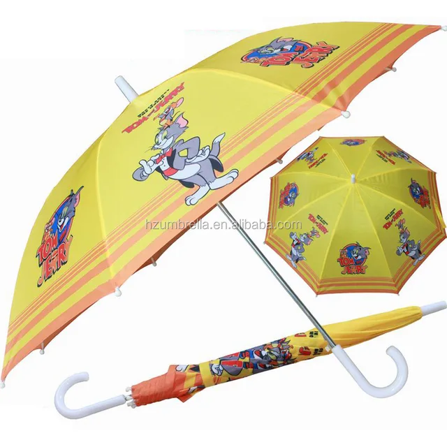 children umbrella,kid umbrella,tom and jerry printing cartoon