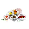 Reusable Drawstring Mesh Produce Bags For Store Food, Fruit / Vegetable