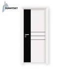 European style mdf skin panel veneer price wooden double designs door