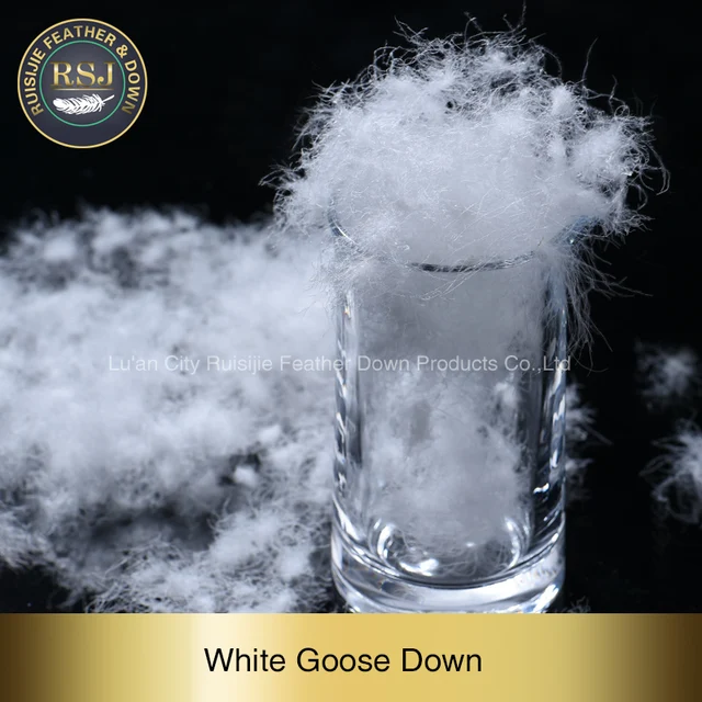 wholesale ruisijie raw washed white hungarian goose down