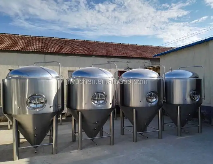 2000L Dimple cooling jackets beer conical fermenter, beer fermentation tank