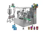 premade pouch filling machine for viscous liquid zipper standup bag edible cooking oil doypack machinery