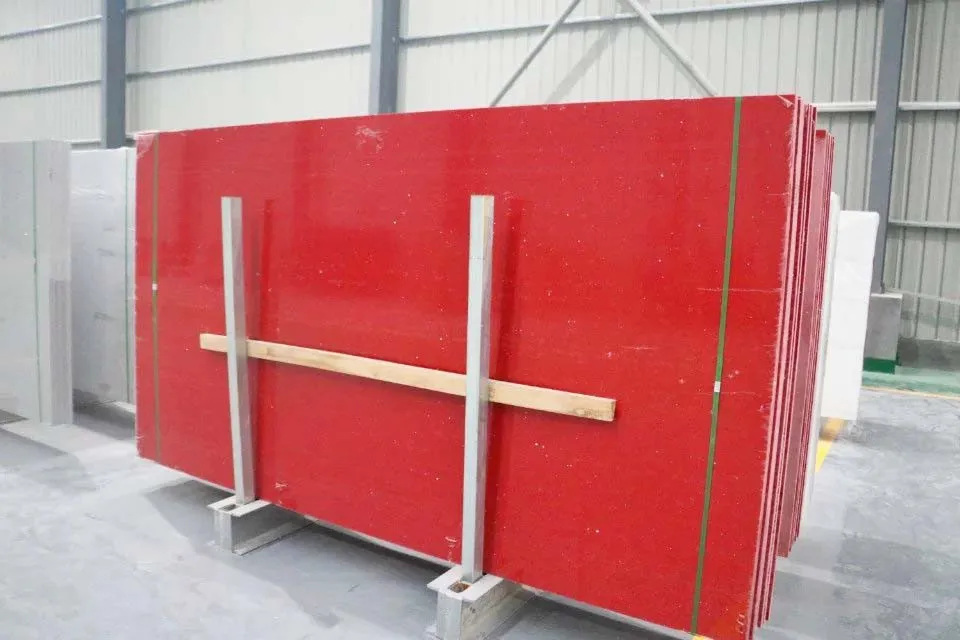 Jianfa Prefab crystal yellow quartz stone vanity top