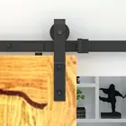 American style sliding barn door hardware sliding track kits for sale