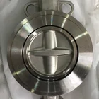 Stainless steel CF8M& SS316 wafer type triple offset metal seated butterfly valve no leakage high performance gear drive