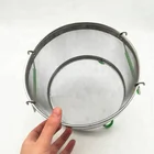 Vegetable egg meat steam stainless steel steamer basket with silicone handle