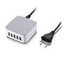 5V 8A m 5 ports usb wall desktop charger adapter white Color and EU/AU/UK/US/KC Socket Standard usb charger