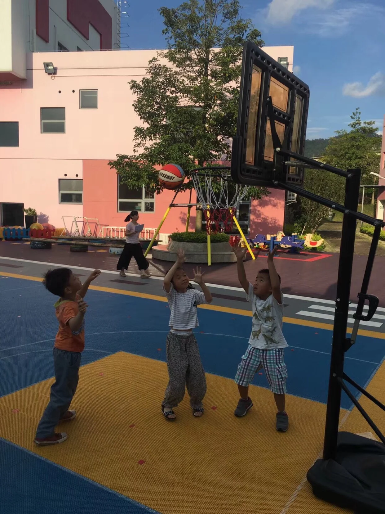 As Gift 2018 Basketball Hoop Stand Movable Lifting Basketball Stand