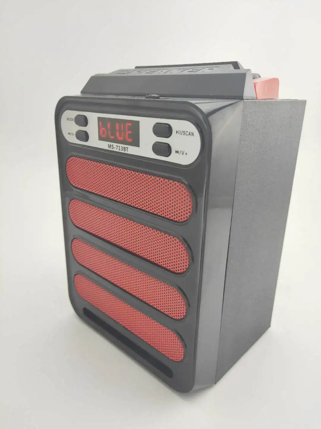 4inch mini portable mobile speaker stereo with usb/tf new Handle of Phone slot MS-713BT outdoor with fm radio - ANKUX.COM