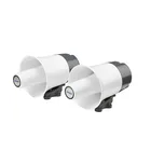 SENKEN 12V 8ohms Portable Round Police Permanent Motorcycle Electronic Alarm 40W Warning Siren speaker