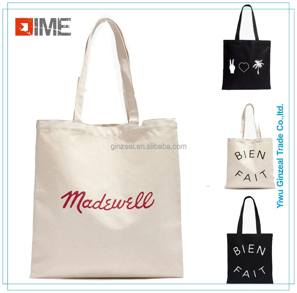 high quality custom printed canvas tote bag