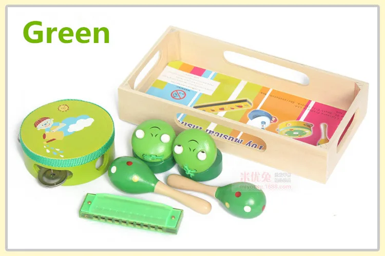 wooden music set baby