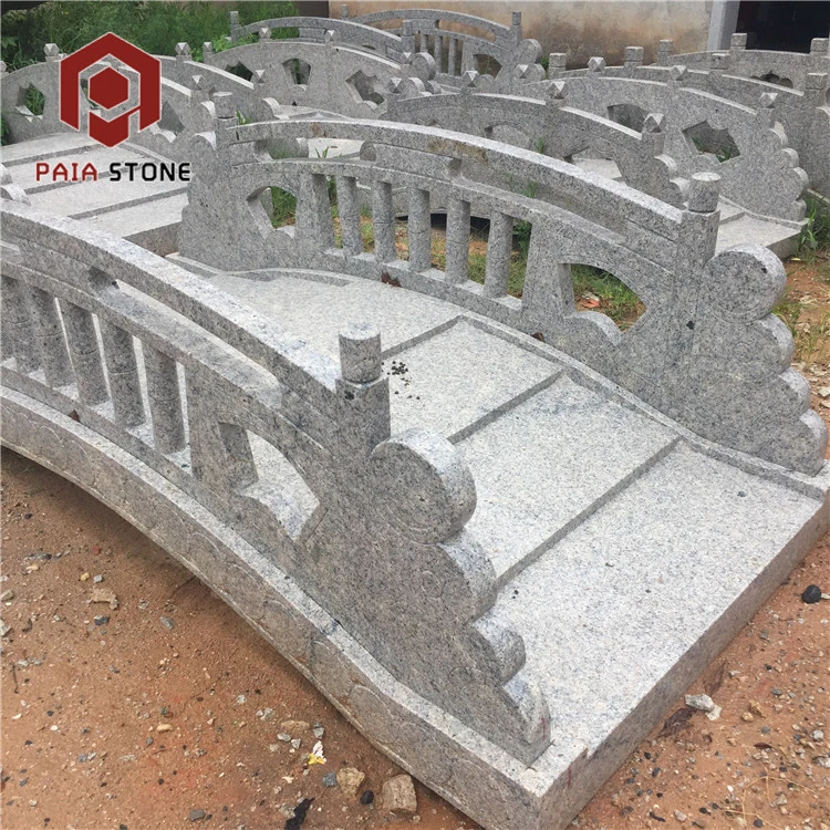 product grey granite stone garden bridge-4
