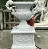 Hand carved granite stone garden planters /flower pots