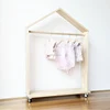Fashion Nordic Style Wooden Children Coat rack with wheels